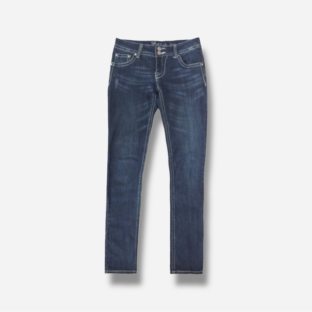 🌸Grace in LA🌸 Slim Straight Leg Jeans Sz 7 Blue